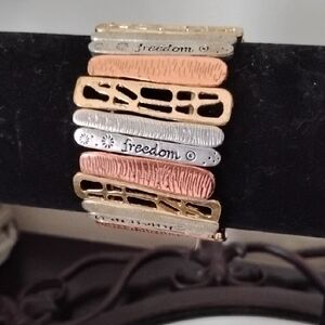 Unique Mixed Metal Bracelet